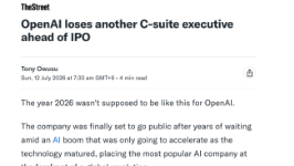 IPO前夕高管接连流失，OpenAI核心高层因病情恶化离职